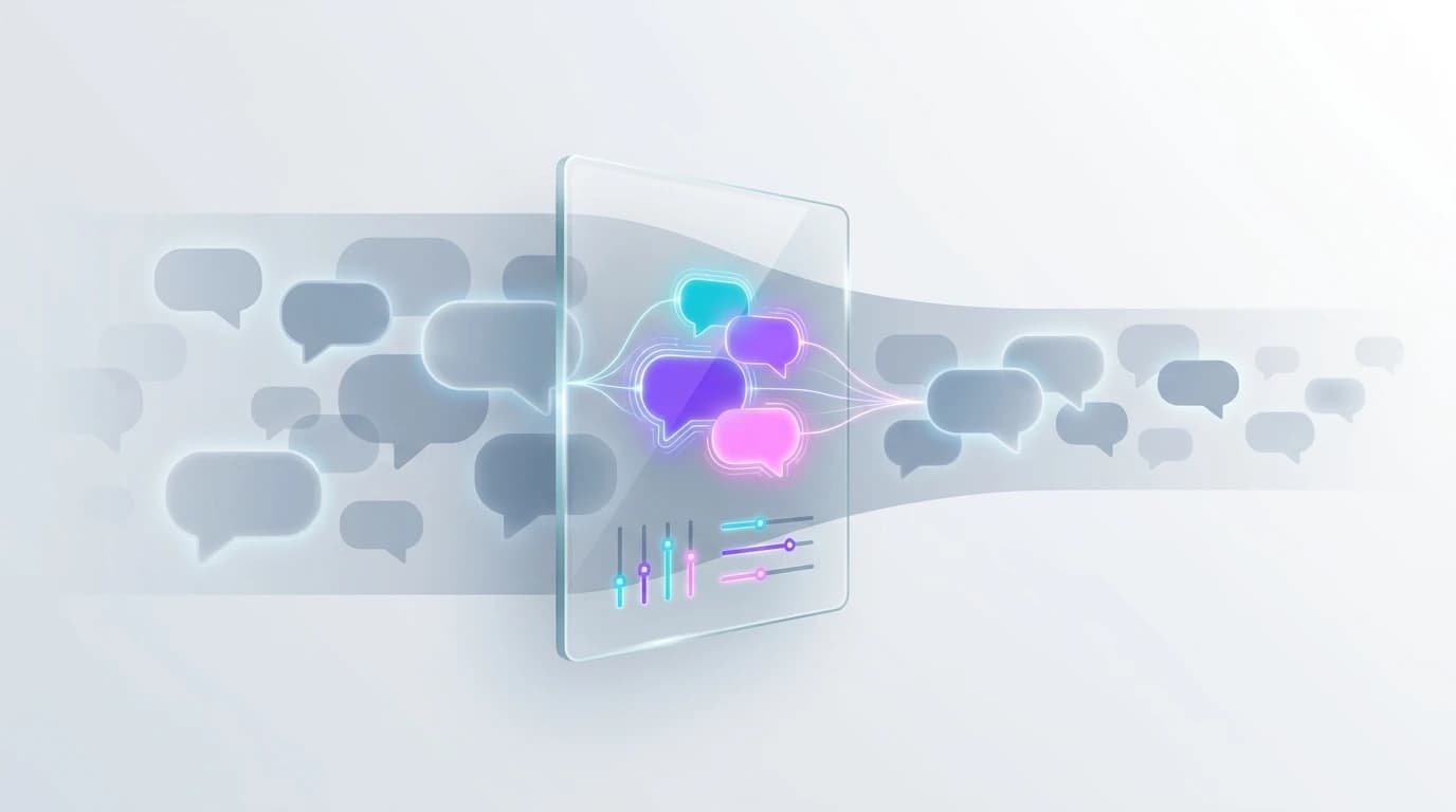 Abstract SaaS dashboard highlighting high-intent Reddit conversation signals for lead discovery