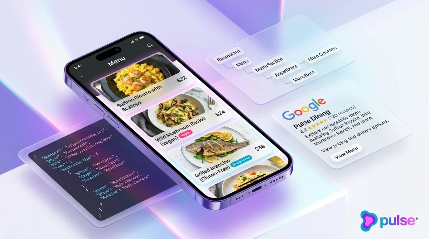Restaurant Menu Schema Markup: How Structured Data Powers Rich Results and Mobile Bookings